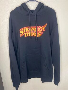 Stranger Things Pullover Hoodie Black